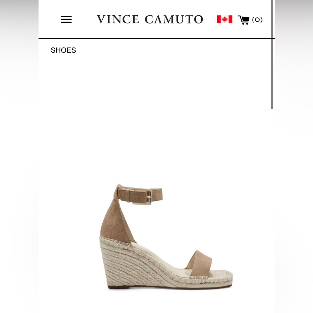 Vince Camuto Espadrille Wedge. Size 8.5 women. Excellent condition.
